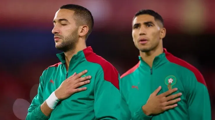Foto: Fran Santiago/Getty Images – Ziyech e Hakimi são as esperanças do povo marroquino.