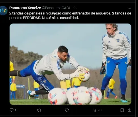 Los hinchas de Boca extrañan a Gayoso.