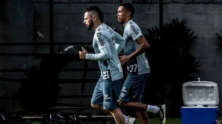 Madson e Pará retornaram ao Peixe. (Foto:Ivan Storti/Santos FC)