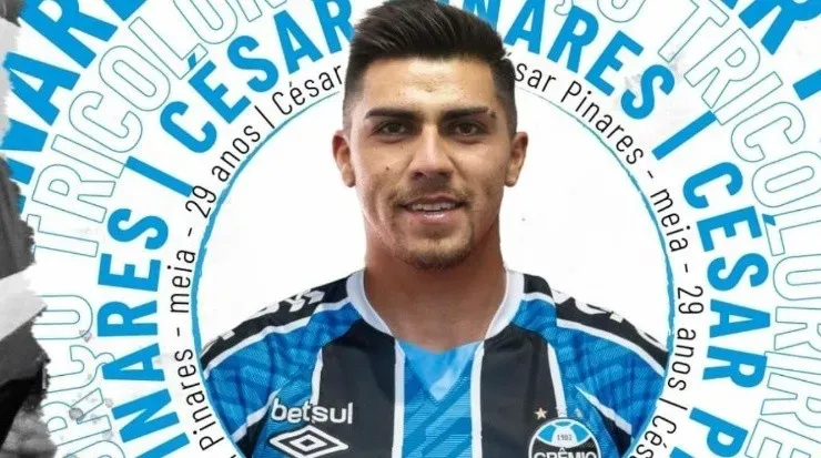 Pinares pode estrear na próxima rodada – Foto: Divulgação/Grêmio.