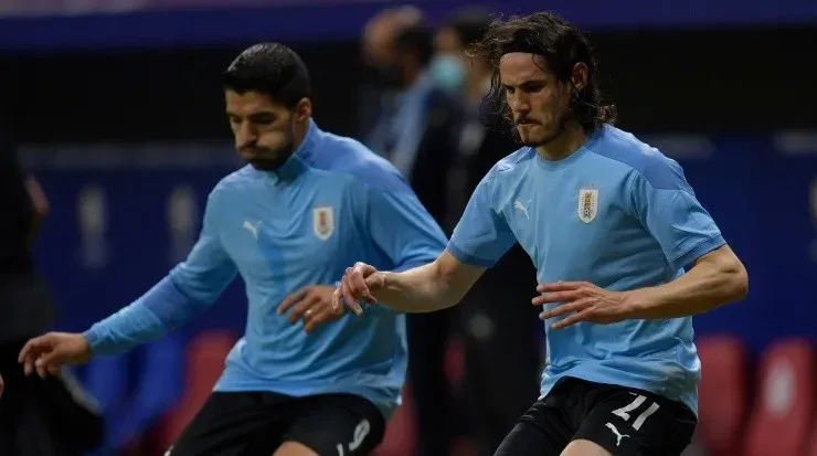 Luis Suarez and Edison Cavani of Uruguay (Getty).