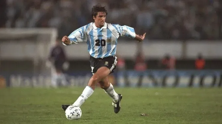 Berti jugócon la Selección Argentina (Getty Images)