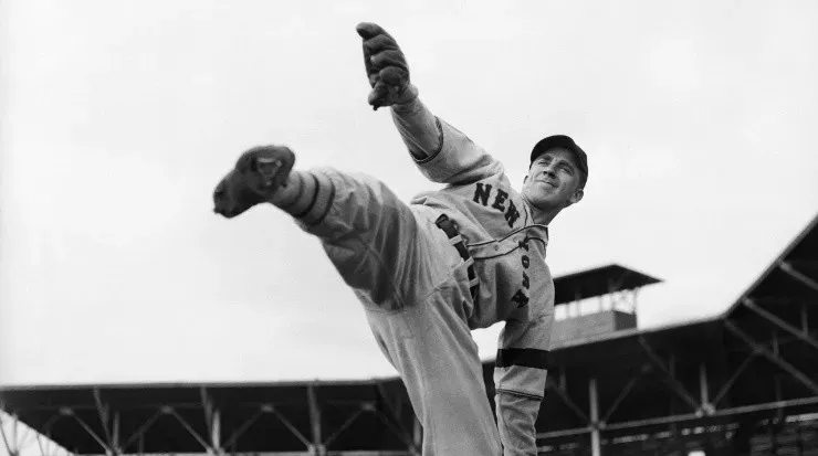 Hubell jugando para los New York Giants. (Getty)