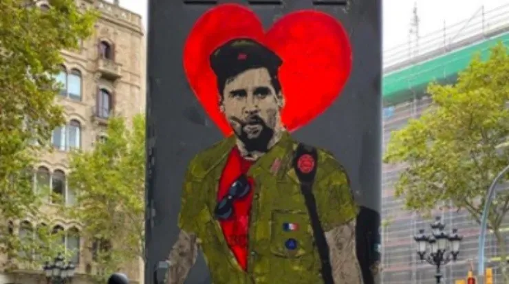 El revolucionario del fútbol vestido del ídolo revolucionario (Getty Images)