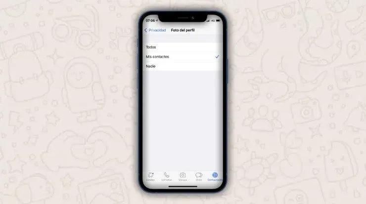 Quién puede ver tu foto de perfil (Fuente: Captura de pantalla)