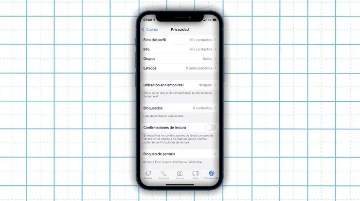 Administrar el check de leído (Fuente: Captura de pantalla)