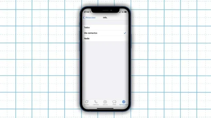 Ocultar la biografía (Fuente: Captura de pantalla)