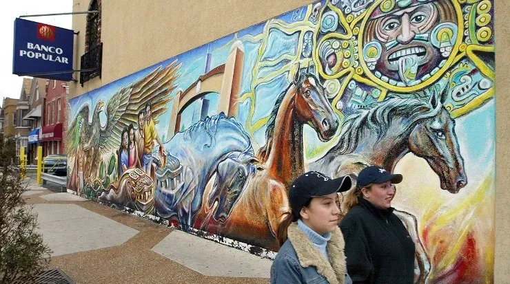 La Villita, en Chicago, es una parte de México en Estados Unidos, sus calles y habitantes lo demuestran (Fuente: Getty Images)