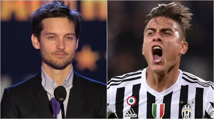 Paulo Dybala / Tobey Maguire (Fuente: Getty Images)