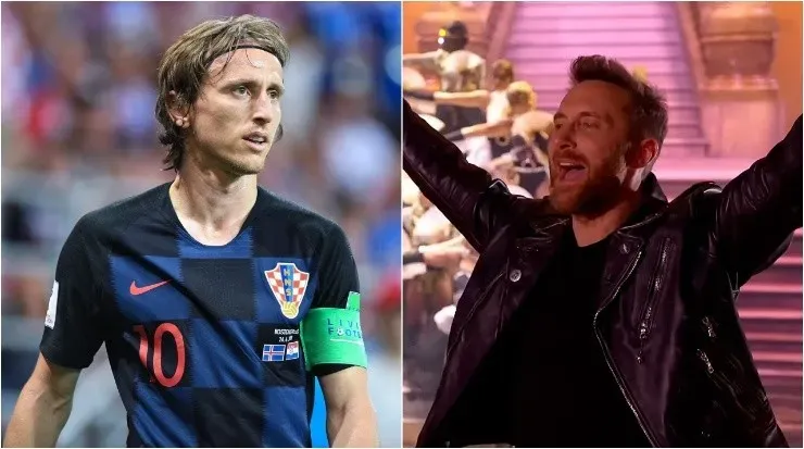 Luka Modric / David Guetta (Fuente: Getty Images)