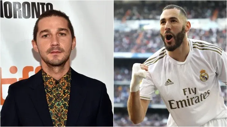 Benzema / Shia LaBeouf (Fuente: Getty Images)