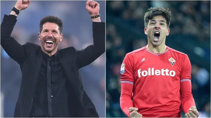 Diego Simeone y Giovanni Simeone (Fuente: Getty Images)