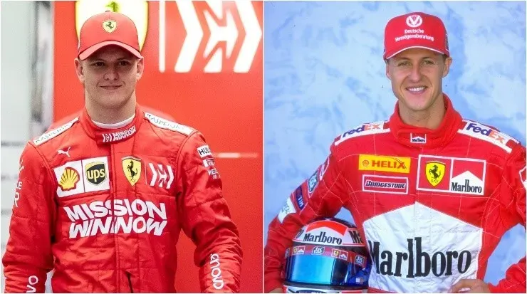 Michael Schumacher y Mick Schumacher (Fuente: Getty Images)