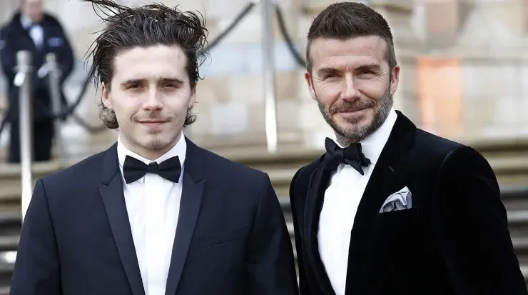 David Beckham y Brooklyn Beckham (Fuente: Getty Images)