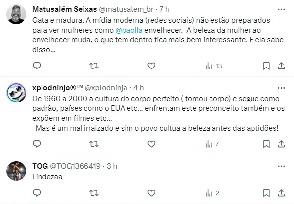 Internautas comentam sobre entrevista de Paolla Oliveira - Foto: Twitter