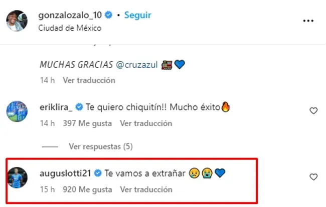 Captura de Instagram