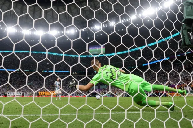 Messi en los penales contra Países Bajos