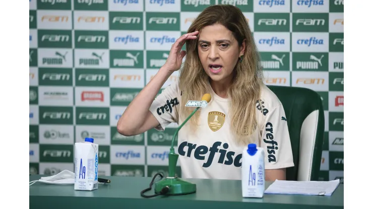 Foto: (Ettore Chiereguini/AGIF) - Leila Pereira, presidente do Palmeiras, já tinha dado seu aval para a transferência, mas complicações internacionais frustraram os planos alviverdes
