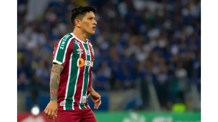 MG - Belo Horizonte - 12/07/2022 - COPA DO BRASIL 2022 CRUZEIRO X FLUMINENSE - German Cano jogador do Fluminense durante partida contra o Cruzeiro no estadio Mineirao pelo campeonato Copa do Brasil 2022. Foto: Fernando Moreno/AGIF
