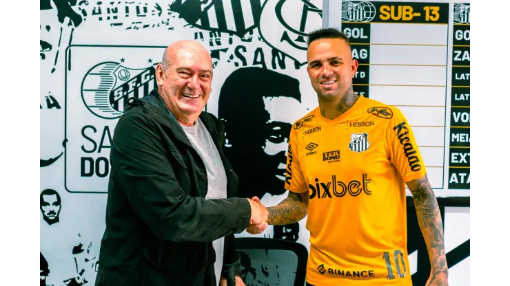 Foto: Leandro Reis/Santos FC - Rueda manda recado para Luan
