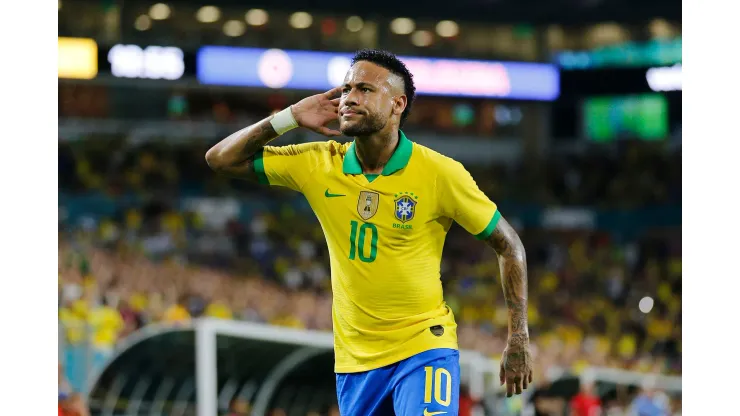 Michael Reaves/Getty Images- Neymar, atacante da Seleção
