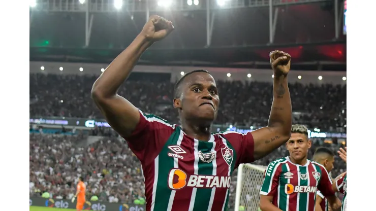 Foto: (Thiago Ribeiro/AGIF) - Jhon Arias marcou um dos gols do Fluminense diante do Corinthians nesta quarta (24) pela Copa do Brasil
