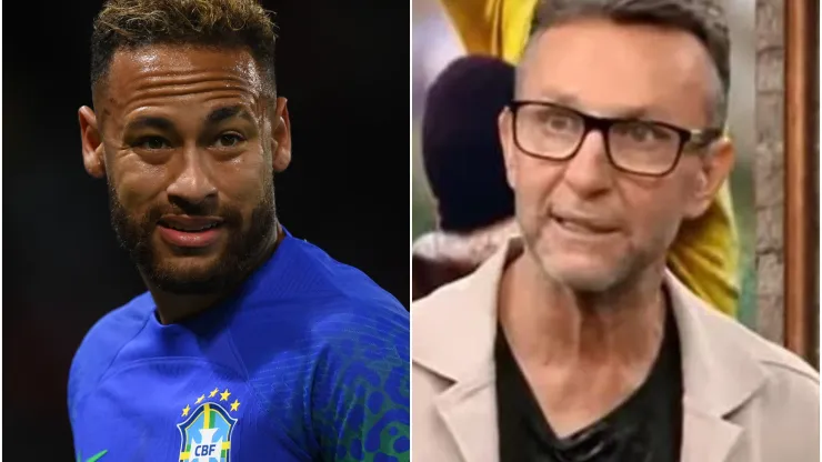 Fotos: (Justin Setterfield/Getty Images/Reprodução "Os Donos da Bola"/YouTube) - Uma atitude de Neymar não agradou Neto às vésperas da Copa do Mundo
