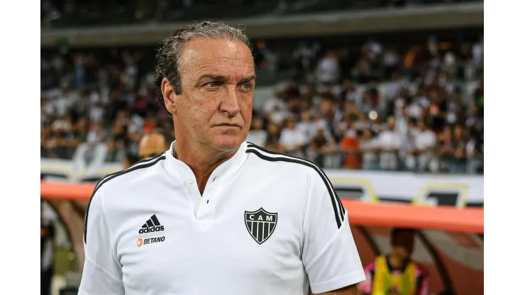 Foto: (Gilson Junio/AGIF) - Cuca, técnico do Atlético-MG, não poupou elogios a Juan Pablo Vojvoda, treinador do Fortaleza
