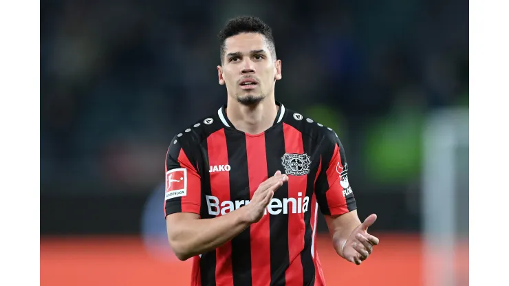 Stuart Franklin/ Getty Images- Paulinho, atacante do Bayer Leverkusen 
