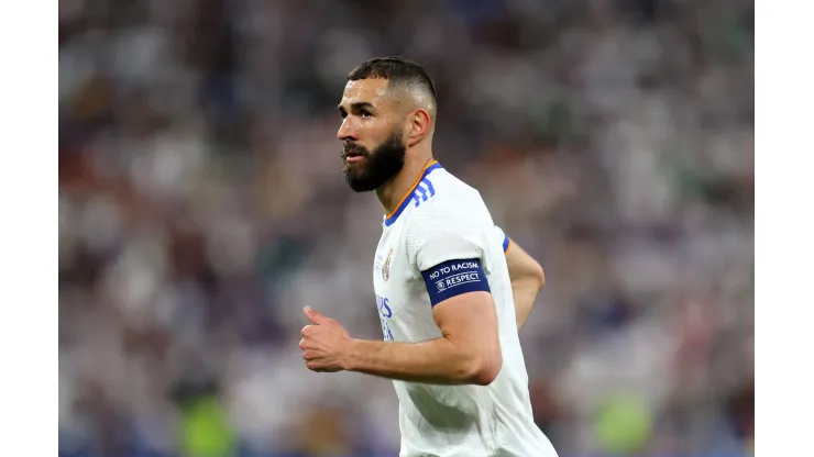 Catherine Ivill/ Getty Images- Karim Benzema, atacante do Real Madrid 
