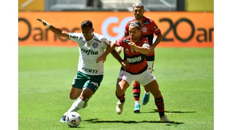 Foto: (Mateus Bonomi/AGIF) - Flamengo e Palmeiras disputaram a Supercopa do Brasil 2021
