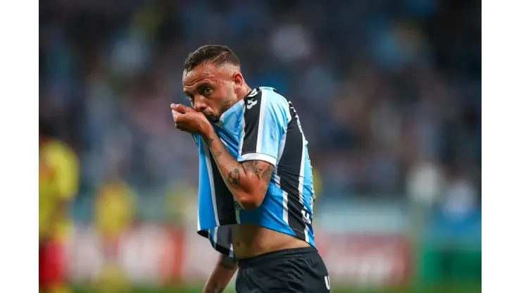 Lucas Uebel/ Grêmio- Guilherme, atacante do Grêmio
