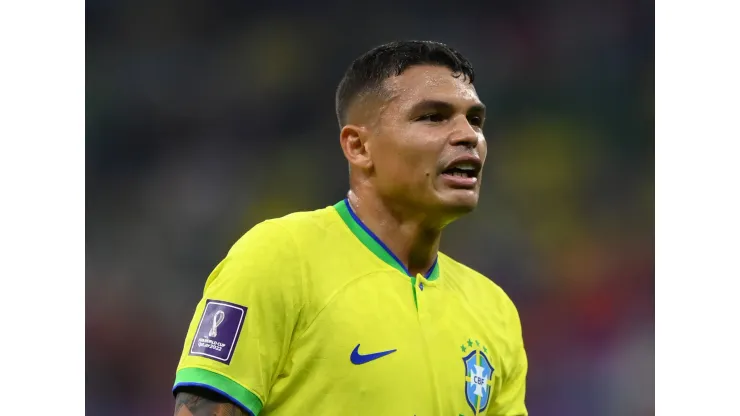 Foto: (Justin Setterfield/Getty Images)  - Thiago Silva fez questão de sair em defesa de seus companheiros de Seleção Brasileira após uma declaração polêmica do técnico da Sérvia
