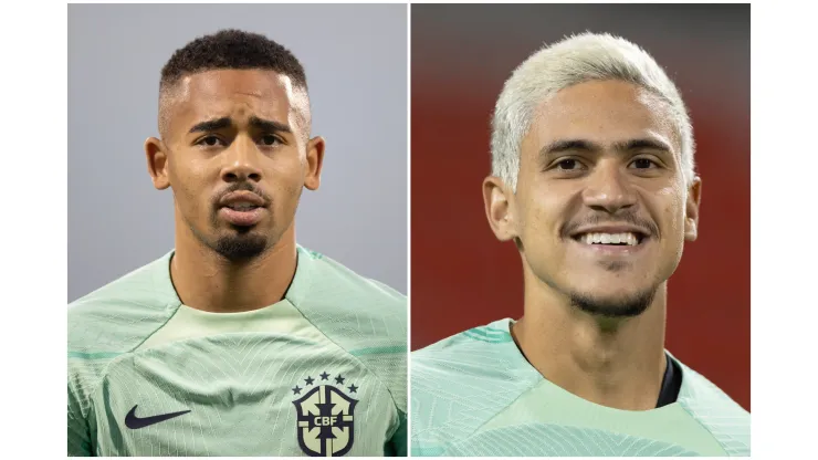 Fotos: (Lucas Figueiredo/CBF) - Gabriel Jesus e Pedro brigam por uma vaga entre os titulares da Seleção Brasileira para o último jogo da fase de grupos da Copa do Mundo
