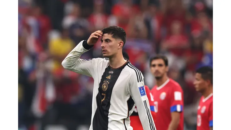 Foto: (Alexander Hassenstein/Getty Images) - Kai Havertz não conseguiu evitar a eliminação da Alemanha na fase de grupos da Copa do Mundo nesta quinta (1)
