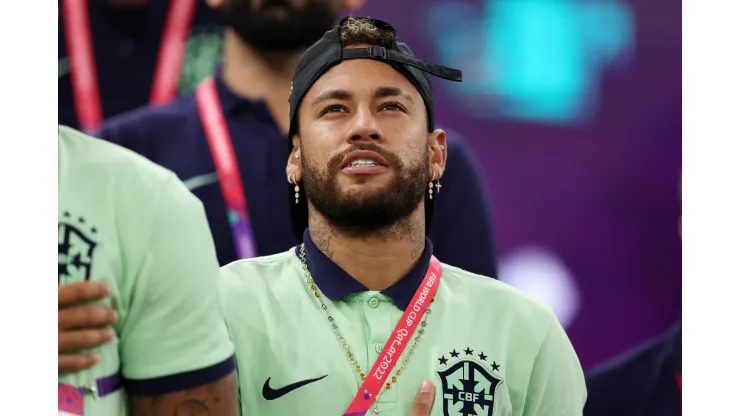 Foto: (Richard Heathcote/Getty Images)  - Neymar não joga pela Seleção Brasileira na Copa do Mundo desde a estreia
