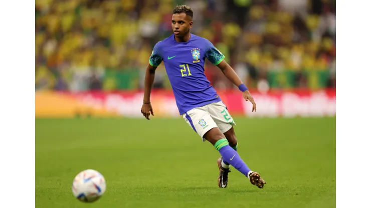 Clive Brunskill/ Getty Images- Rodrygo, atacante da Seleção Brasileira
