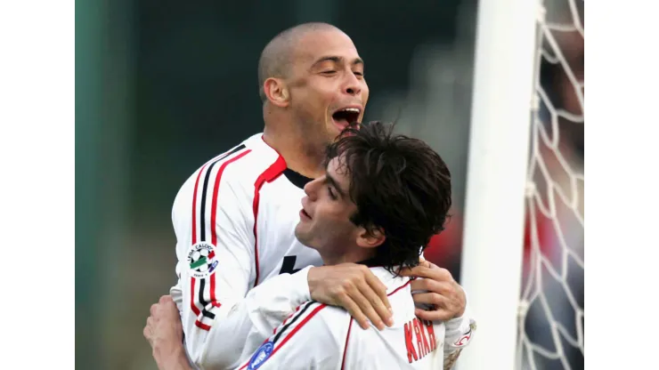 Foto: (New Press/Getty Images) - Kaká disse que os torcedores da Seleção Brasileira não valorizam seus ídolos, como Ronaldo, de forma adequada
