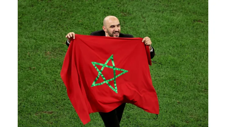 Alexander Hassenstein/ Getty Images- Walid Regragui, técnico do Marrocos
