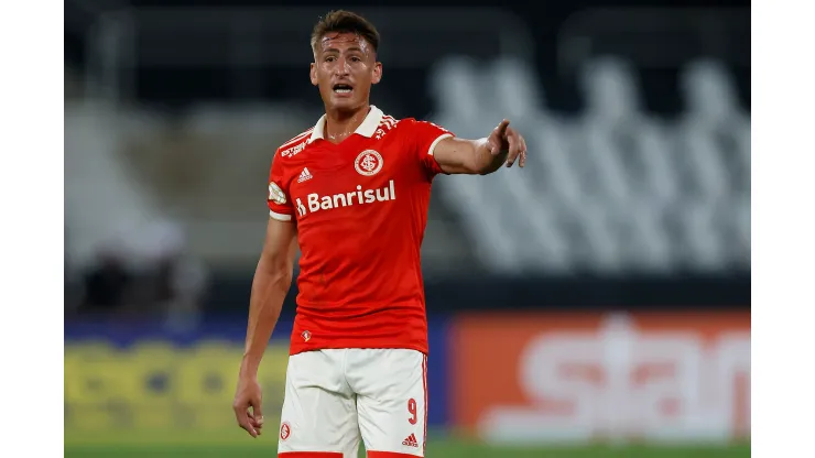 Wagner Meier/ Getty Images- Braian Romero, centroavante do Internacional
