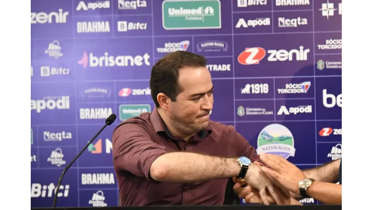 Foto: (Kely Pereira/AGIF) - Marcelo Paz, presidente do Fortaleza, contratou um dos jogadores do Ceará
