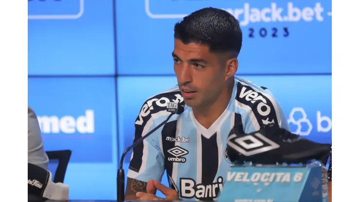  Fernando Alves/AGIF- Luis Suárez, atacante do Grêmio
