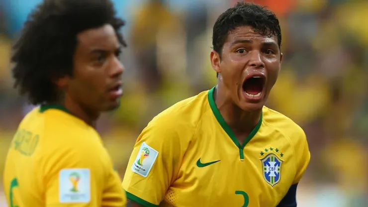 Foto: Quinn Rooney/Getty Images - Marcelo e Thiago Silva
