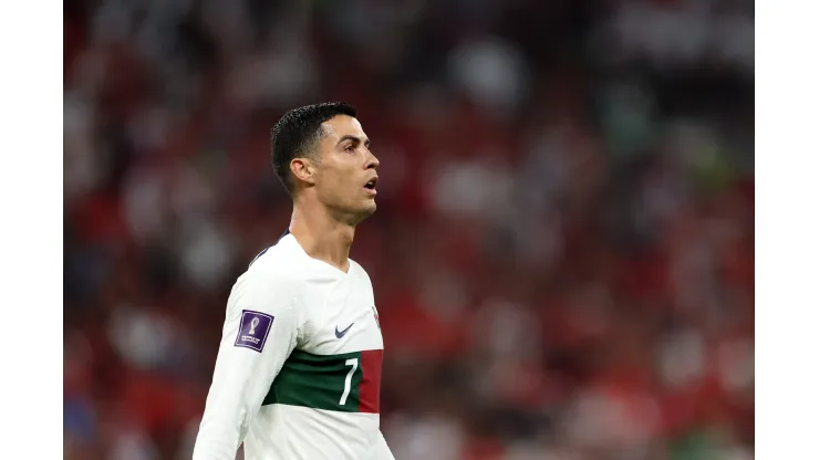 François Nel/ Getty Images- Cristiano Ronaldo, atacante do Al Nassr
