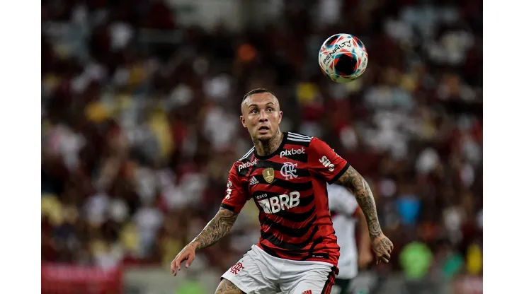 Thiago Ribeiro/AGIF- Cebolinha, atacante do Flamengo
