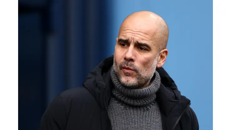 Naomi Baker/Getty Images- Pep Guardiola, técnico do Manchester City
