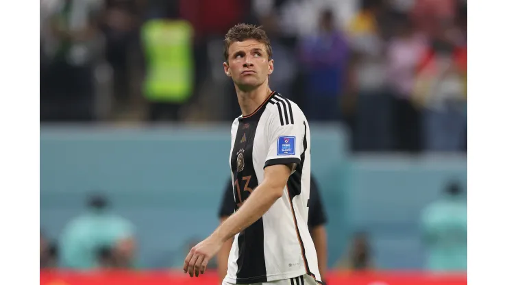 Alexander Hassenstein/Getty Images- Thomas Muller, atacante do Bayern 
