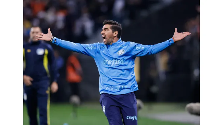 Alexandre Schneider/Getty Images- Abel Ferreira, técnico do Palmeiras
