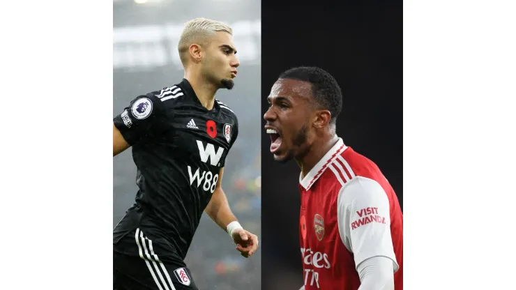 Harriet Lander/Catherine Ivill/ Getty Images- Andreas Pereira (Fulham) e Gabriel Magalhães (Arsenal)
