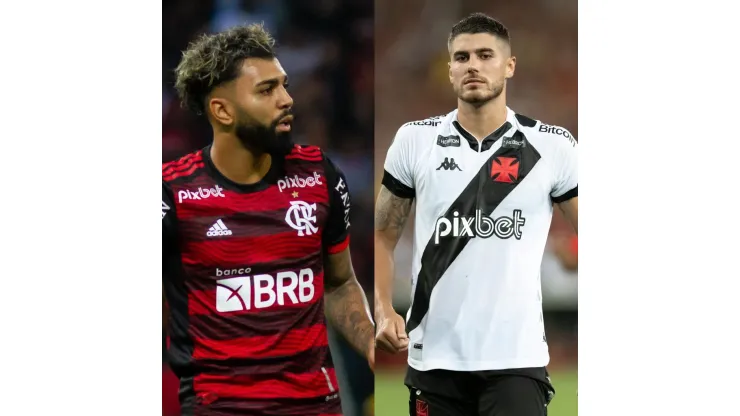 Fernando Moreno/ Jorge Rodrigues/ AGIF: da esquerda para direita: Gabigol (Flamengo) e Pedro Raul (Vasco)
